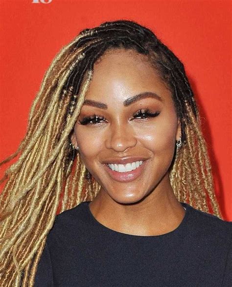 meagan good short hair|meagan good goddess braids.